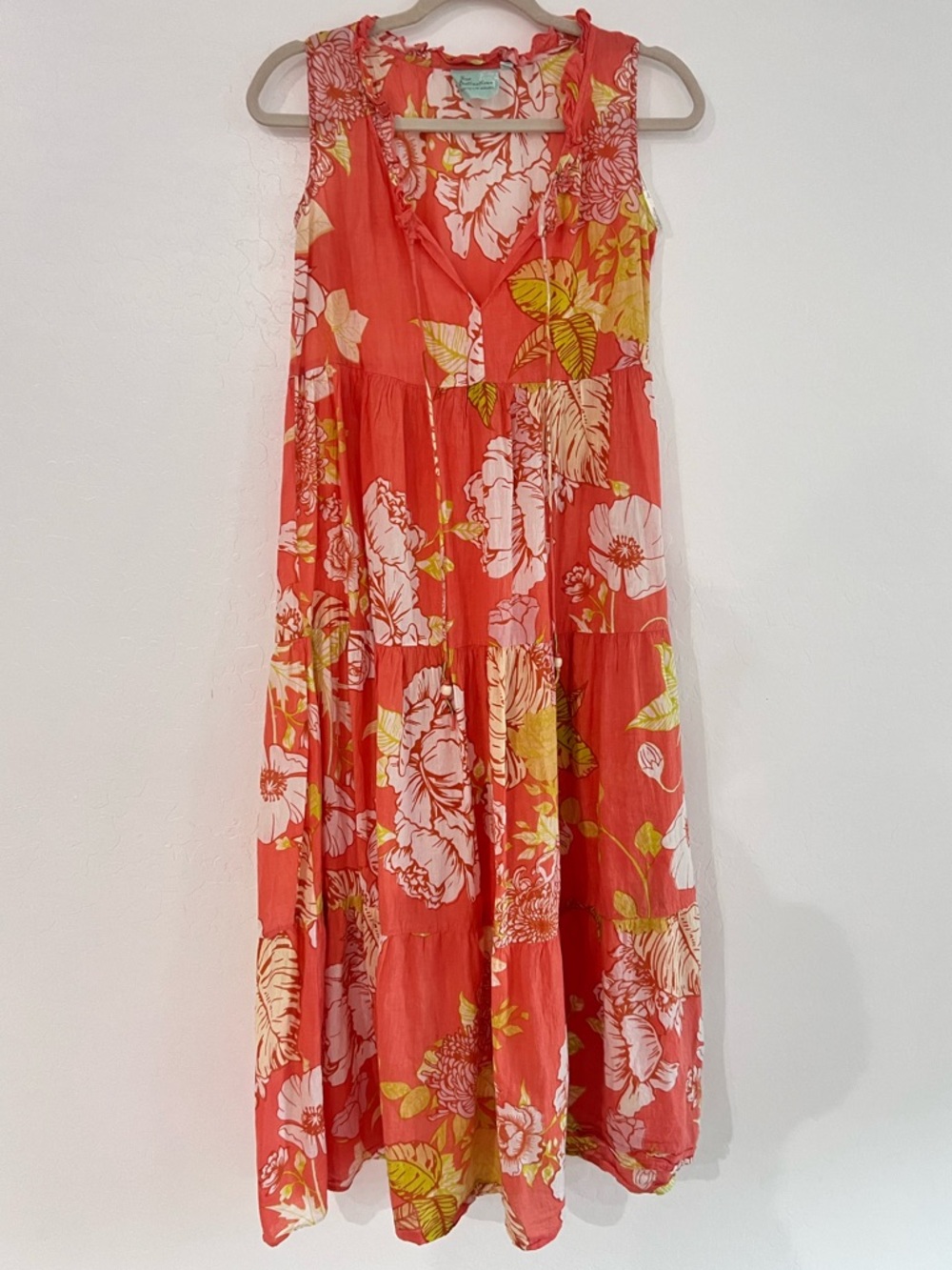 True Destinations Floral Tiered Maxi Dress